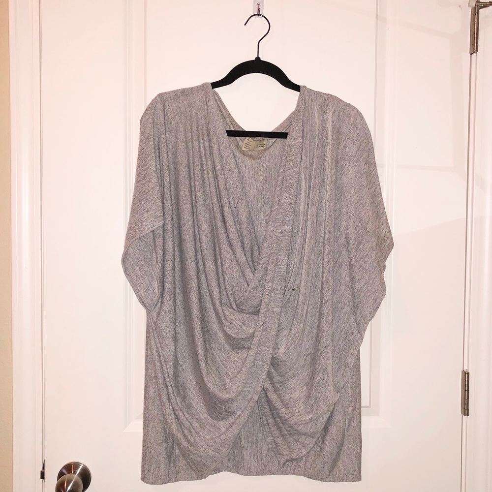 Anthropologie comfy cross front pullover